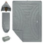 iClimb 3M Thinsulate Insulation Warm Camping Blanket Ultralight Compact - color: Light Grey, size: 72.8” × 55”, 1.52 lb