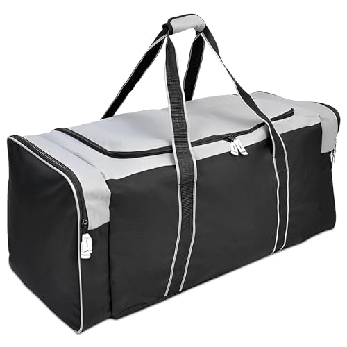 Jetstream Heavy Duty Multi Pocket Durable Sports Gym Equipment Travel Duffel Bag - color: XL 36" Grey, size: 36IN
