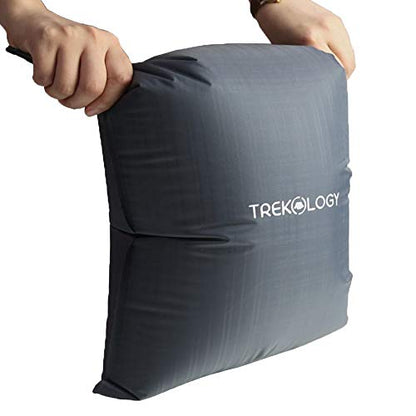 TREKOLOGY 30L Pump Sack Roll Top Compression Pump Bag - Fit for UL Sleeping Mats - Quick & Easy Pumping Sack for Camping Mats, Inflatable Pad, & Sleep Mattress