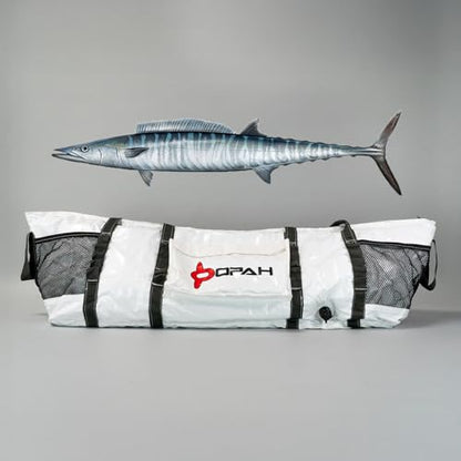 Opah Gear Fathom 6 King Insulated Fish Kill Cooler Bag for King Mackerel, 70' L x 20' W x 18' H, Heavy Duty, Marine-Grade Vinyl, Camping & Fishing - style: Fathom 6 King - 70'l X 20'w X 18'h