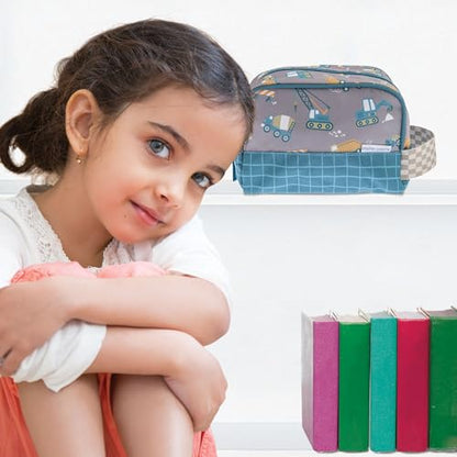 Stephen Joseph, Kids Toiletry Bag, Boys and Girls Toiletry Kit, Travel Bag - color: Construction