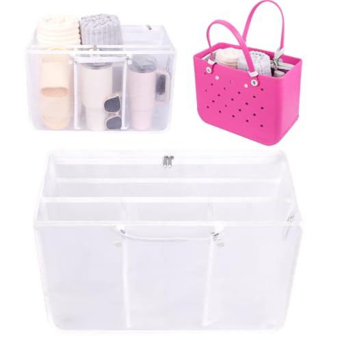 OUTXE Beach Bag Organizer Compatible with X Large Bogg Bag Accessories Inserts, Lightweight Mesh Insert Divider Pouch for Original XL Bogg Bags, Beach Tote Bags Insert for Organizing - color: #4-White, size: X-Large
