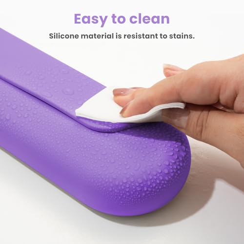 Silicone Electric Toothbrush Travel Case, Manual Toothbrush Travel Cover for Men and Women,Toothbrush Holder for Travel,Gym and More, Fits Most Manual and Electric Toothbrushes - Purple - color: Purple