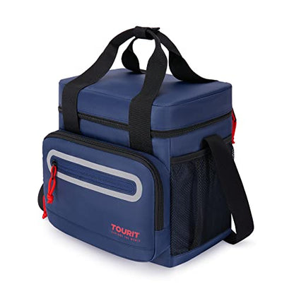 TOURIT Large Lunch Bag 14L Insulated Lunch Box Lunch Cooler for Men Women Work, Black - color: Dark Blue