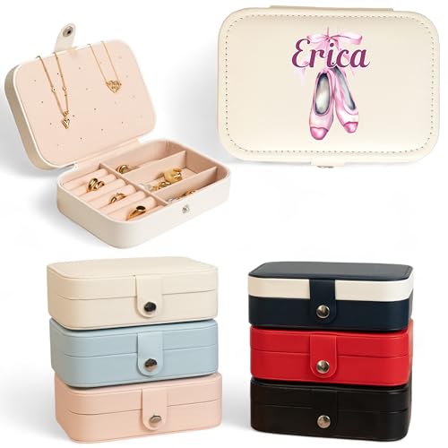 Custom Travel Jewelry Organizer, Jewelry Box, Ring Holder For Jewelry, Travel Accessories For Women, Jewerly Organizator, Bridesmaid Gifts - color: Ballerina 4