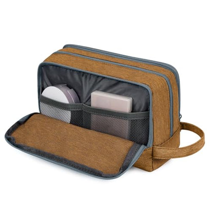 Toiletry Bag for Men Hanging Dopp Kit Water Resistant Shaving Bag Small Toiletry Bag for Traveling (Earthy Yellow) - color: Earthy Yellow