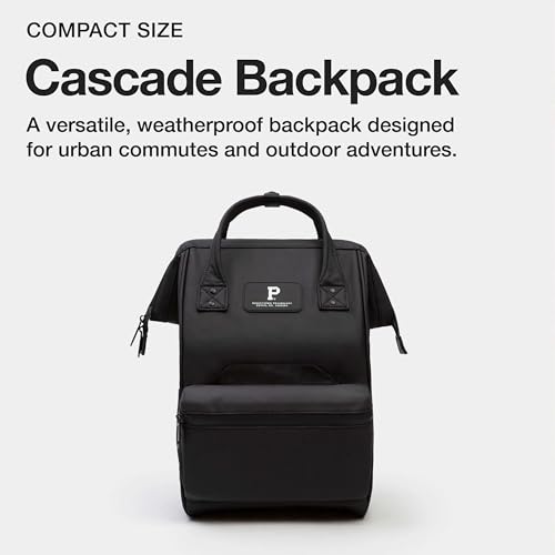 Portland Gear Cascade Compact Backpack, Weatherproof Construction, Perfect for Daily Use and Travel, Padded Laptop Sleeve and Adjustable Straps, 13.5L, Black - color: Black