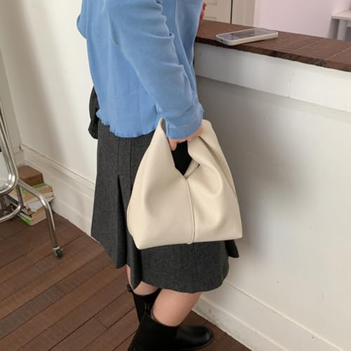 Slouchy Suede Crescent Crossbody Purses Women Cute Hobo Bags Trendy Satchels Underarm Shoulder Bag Travel Tote Handbag 2026 - color: B Pu White-no Strap