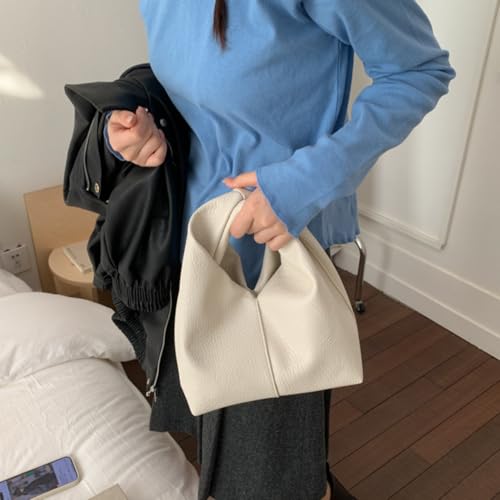 Slouchy Suede Crescent Crossbody Purses Women Cute Hobo Bags Trendy Satchels Underarm Shoulder Bag Travel Tote Handbag 2026 - color: B Pu White-no Strap