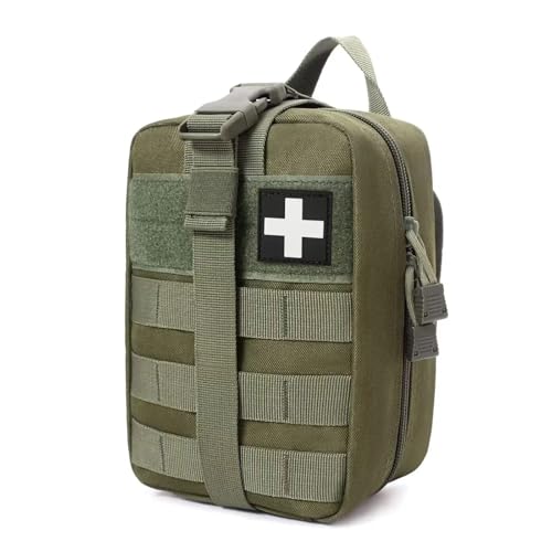 Tactical Medical Utility Pouch Rip Away First Aid Survival Bag for Travel Outdoor Hiking and Emergency Everyday Carry - color: Green