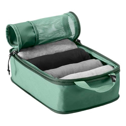 Eagle Creek Pack-It Reveal Carry-On Set - Compression Cube S (2x) & M (1x) & Clean/Dirty Cube M - Angled Zipper Stackable Carry-On Packing Tubes - Travel Essentials - Willow Green - color: Green