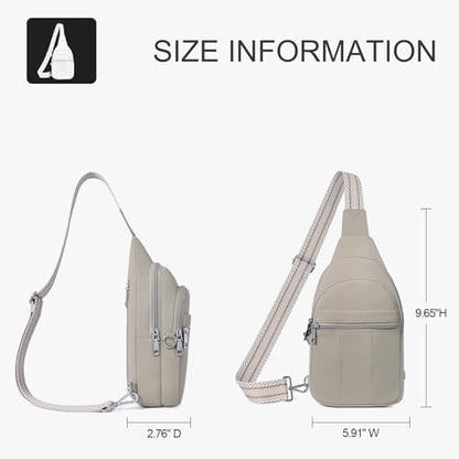 Small Sling Bag for Women, Puffer Crossbody Bag Anti Theft Travel RFID Purses Fanny Packs for Travel Hiking - color: Grey
