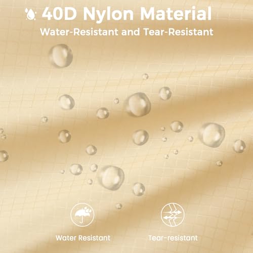 BAGAIL 6 Set Ultralight Compression Packing Cubes Packing Organizer for Travel Accessories Luggage Suitcase Backpack - color: Beige40D, style: Mesh Pattern