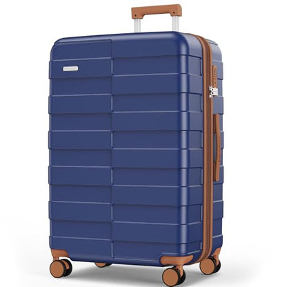 Vipbox Luggage 28 Inch (3-Years VIP Service) Hardside Expandable Large Capacity Travel Suitcase Ultra Durable Polycarbonate Lightweight with TSA Lock Spinner Wheels, Classic Blue - color: Classic Blue, size: 28 INCH