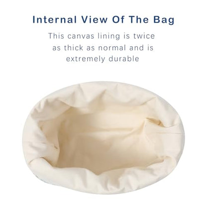 RSRSLEII Quilted Cotton Coquette Drawstring Makeup bag, Coastal Granddaughter Aesthetic Cosmetic Bag, Cute Seashell Portable Travel Toiletry Pouch (Drawstring White) - color: Drawstring White