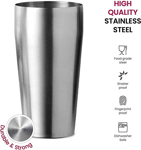 FineDine Cocktail Shaker Set with Travel Bag - Stainless Steel Shaker Set Bartender Kit - Mixology Bartender Kit - Strainer, Muddler, Jigger, Bar Spoon, Bottle Opener, Pour Spouts - Bar Set (14 Piece) - size: 14 Piece