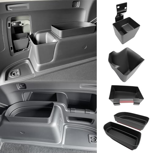 Rear Trunk Organizer for 2010-2024 Toyota 4Runner 5-Seat 2nd Row Without Speaker Accessories, Storage Bin Trunk Storage Box Cargo Tray for 10-24 4 Runner(5Pcs Trunk Organizer,Not for 7-Seat) - color: 10-24 4Runner 5-Seat W/O Speaker(5pcs)