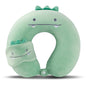 Kids Neck Pillow for Travel with Sleep Eye Mask, Cute Travel Neck Pillow, Memory Foam Flight Sleeping Headrest Pillow for Boys & Girls, Airplane, Train, Car, Home Use - Green Dinosaur - color: Green Dinosaur