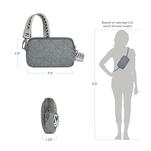 Travelon Anti-Theft Boho Phone Sling | Anti-Theft - color: Gray Heather