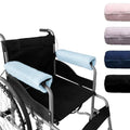 SPRING SEAON Wheelchair Armrest Covers 2 Pack Soft Memory Foam Wheelchair armrest Pads Wicking Washable for Office Transport Chair (Sky Blue) - color: Light Blue
