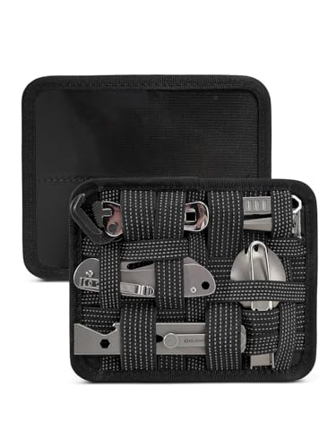 TACTICAL_GEEK EDC Organizer Board, Anti-Slip Elastic Woven Board, Utility Bag Insert Panel for Small Gear, Backpack Accessories (TCM11-M-Black) - color: TCM11-M-Black