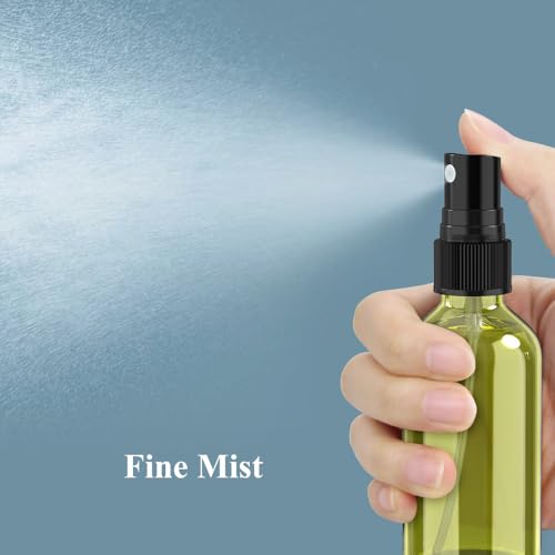 Wedama Spray Bottle, 2 oz Fine Mist Glass Spray Bottles, Little Refillable Liquid Containers for Watering Flowers Cleaning (16 Pack Olive Green) - color: Olive Green, size: 2 Ounce (Pack of 16)