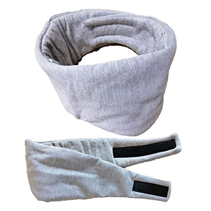 Fan Wu 100% Breathable Cotton Sleep Mask – Zero-Pressure Eye Mask for Side Sleepers | 99% Blackout for Travel & Home Use - Includes a Premium Travel Pouch