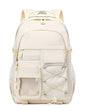 Laptop Backpack For Teen Boys Girls Durable Bookbag Middle High School Bag Women Men Waterproof Travel Daypack (4Beige) - color: Off-white