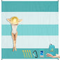 BYDOLL Nylon Beach Blanket Waterproof Sandproof 78''x110'' Oversized Suits 1-7 Adults Sand Free Extra Large Blanket Lightweight Soft Picnic Mat for Beach Essentials - color: Green, size: 78''x 110''