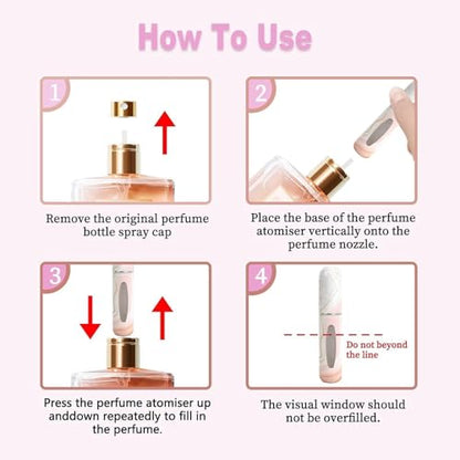 Refillable Perfume Atomizer Travel Bottles– Portable Leakproof Mini Sprayer for Cologne & Essential Oils, Plastic Empty Perfume Bottles with Unique Patterns,2 Pcs Pack of 5 ml (Butterfly) - color: Butterfly