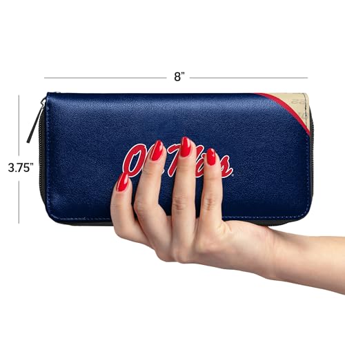 Littlearth NCAA Curve Zip Organizer - Officially Licensed Teams - color: Mississippi Ole Miss Rebels