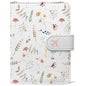 Passport Holder, Travel Wallet Cover with Pen Loop | Cute RFID Blocking Leather Case with Magnetic Closure for Travel Essentials-Flower - color: A-Twig