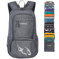 FENGDONG 35L Lightweight Foldable Waterproof Packable Travel Small Hiking Backpack Daypack for men women - color: A6-dark Gray