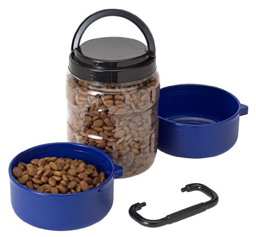 Gamma2 Vittles Vault Travel-Tainer (6 Cups) Portable Food Storage Container, Blue (Pack of 2) - size: 4 Quart (Single) (Pack of 2)