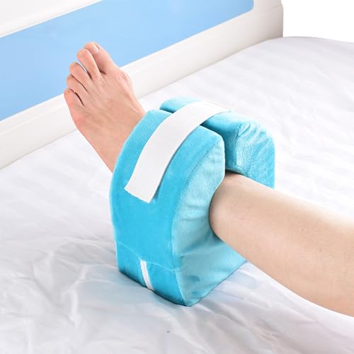 Adult Bed Sore Pads Wedge Foot Support Pillow Pressure Ulcer Ankle Protector Ring Foot Rest Pillows Bedridden Patient Elderly Heel Cushion Sleeping Elevated Foam Pad Leg Post Surgery Recovery Pillow - color: Green,1pc