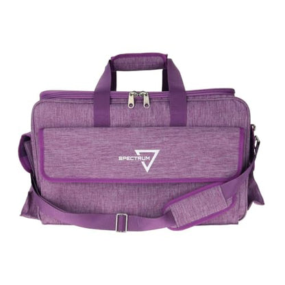 BCW Spectrum Board Game Bag | Durable Duffle for 6-8 Board Games | Expandable Pockets & Storage | Comfortable Removable Shoulder Strap | Easy Top & Side Access - color: Purple
