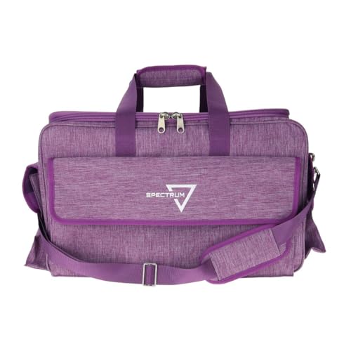 BCW Spectrum Board Game Bag | Durable Duffle for 6-8 Board Games | Expandable Pockets & Storage | Comfortable Removable Shoulder Strap | Easy Top & Side Access - color: Purple