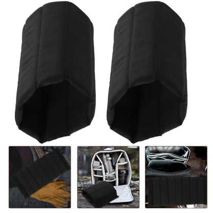 VOSAREA Dividers for Camera Bags 2 Pcs Padded Camera Bag Inserts Dividers Shock Absorbing Pad - color: Black