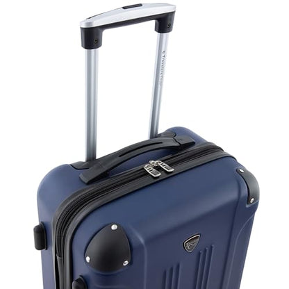 Travelers Club Chicago Hardside Expandable Spinner Luggage, Navy Blue, 22" Carry-On - color: Navy Blue, size: 22" Carry-On