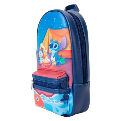 Loungefly Disney Stitch Camping Cuties Mini Backpack Pencil Case - size: Medium