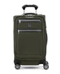 Travelpro Platinum Elite Softside Expandable Carry on Luggage, 8 Wheel Spinner Suitcase, USB Port, Suiter, Men and Women, Pilot Green, Carry On 21-Inch - color: Pilot Green, size: Carry-On 21-Inch
