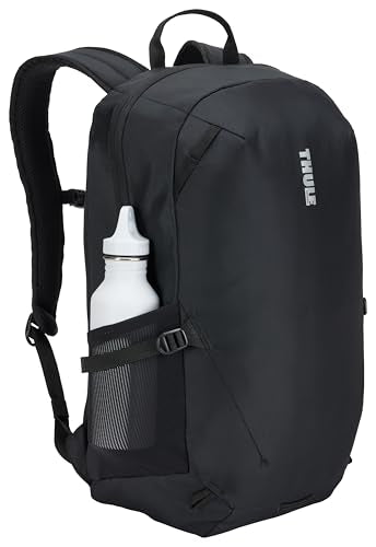 Thule EnRoute 21L Backpack, Fits 16" Laptop and Tablet, Internal mesh Zipper Pockets, Side Bottle Pocket, Quick Access Side Zipper - color: Black New, size: 21L