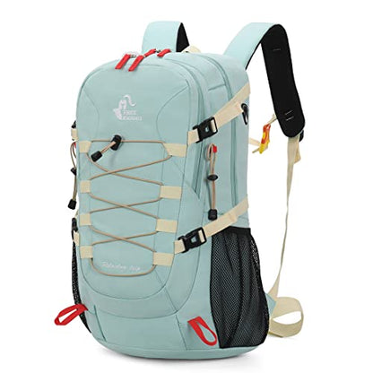 Bseash 40L Waterproof Hiking Backpack with Rain Cover, Outdoor Sport Travel Bag Daypack for Camping Climbing Skiing Cycling (Milk Green) - color: Milk Green