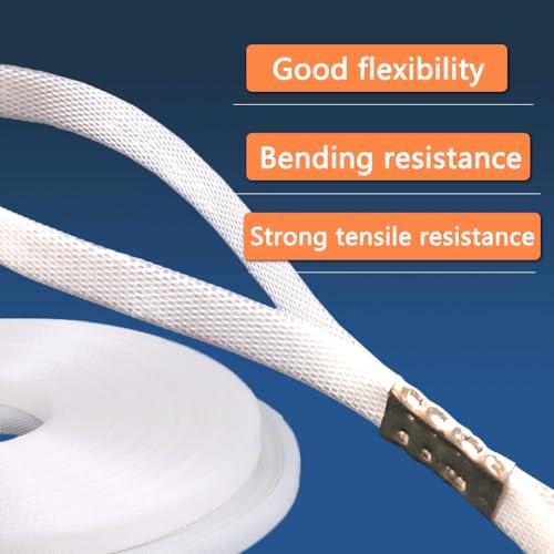 Hand Grade Polypropylene (PP) Strapping Coil 0.59" x 0.0315" 330lbs Break Strength White Poly Strap 100pcs strapping seals for Manual Packing Box Packing Strapping (Length228' x 5 Rolls) - size: Length228' x 5 Rolls