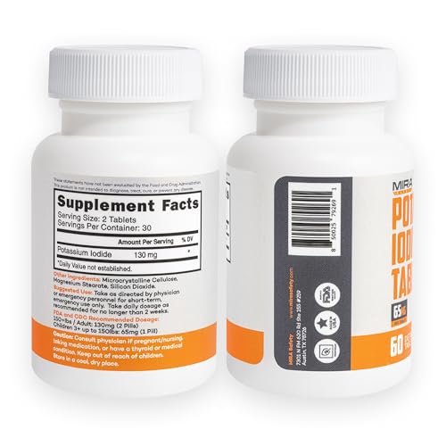 Potassium Iodide Tablets (60 Count)