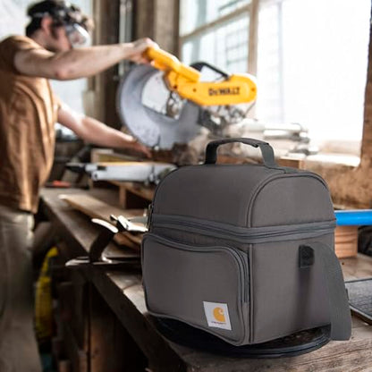 Carhartt Camping Cooler, Worksite Lunchbox, Soft Shell Lunch Bag for Construction Sites, Work and Everyday Use, Gray - color: Gray