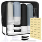 Landisun Travel Bottles for Toiletries 18Pack Travel Size Containers Toiletry Travel-Containers TSA Approved Leak Proof Black - color: Black