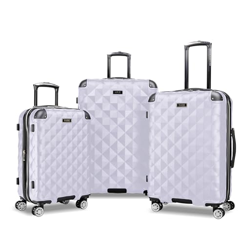 Kenneth Cole REACTION Diamond Tower Collection Lightweight Hardside Expandable 8-Wheel Spinner Travel Luggage, Lavender, 3-Piece Set (20", 24", & 28") - color: Lavender, size: 3-Piece Set (20", 24", & 28")
