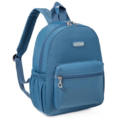 AOTIAN Mini Lightweight 11.8 Inch Backpack Durable Travel Hiking Women and Girls Small Daypack, 7 Liters Light Blue - color: Light Blue