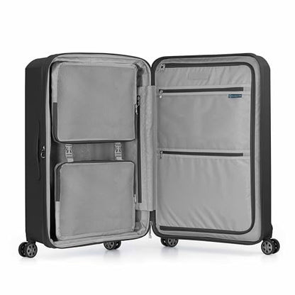 Traveler's Choice Pagosa Hardshell Expandable Luggage with Spinner Wheels, Black, 3-Piece Set (22/27/30) - color: Black, size: 3-Piece Set (22/27/30)